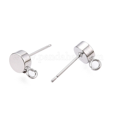 Brass Stud Earring Findings&nbsp;KK-T038-293P-1