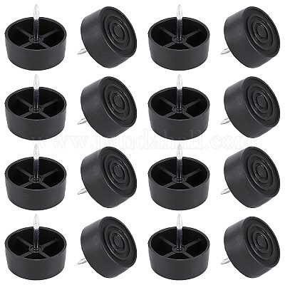 GORGECRAFT 20 Pack Plastic Furniture Legs Couch Feet Non Slip Sofa Replacement Parts Sofa Couch Legs Flat Round Feet for Legs Sofas Chairs Cabinets