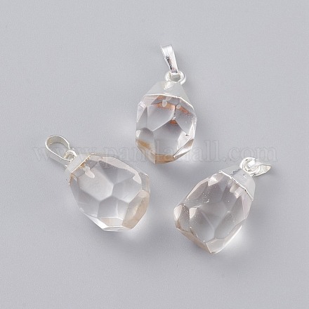 Natural Quartz Crystal Pendants G-G845-07S-06-1