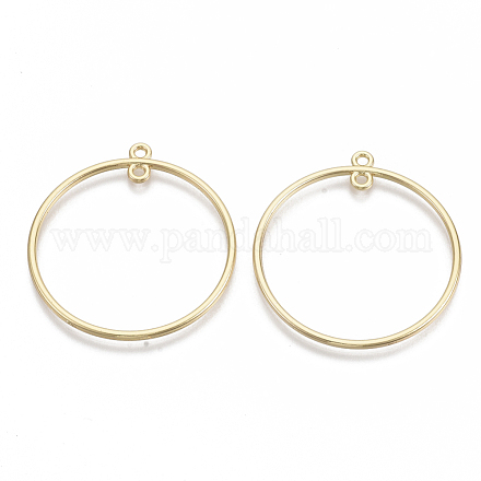 Alloy  2-Loop Link Pendants&nbsp;PALLOY-S132-040A-G-1