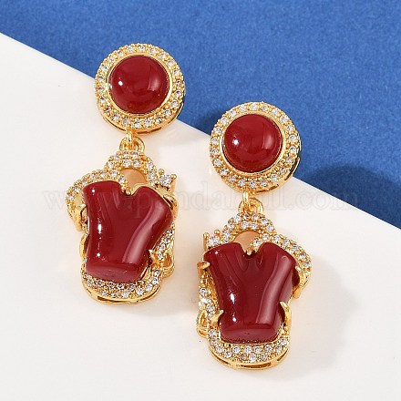 Wholesale Brass Micro Pave Cubic Zirconia with Resin Stud