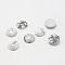 Natural Howlite Gemstone Cabochons, Half Round, 20x6.5mm