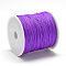 Nylon Braided Cord, Chinese Knotting Cord for Jewelry Making Macrame Craft, Purple, 0.8mm, about 109.36 yards(100m)/roll
