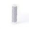 Round Waxed Polyester Twisted Cord, Micro Macrame Cord, for Leather Projects, Bookbinding, Silver, 0.35mm, about 43 yards(40m)/roll