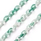 Acrylic Cable Chains, Oval, Medium Sea Green, 6x1.5mm, 1m/strand, 39.37 inch