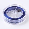 Flat Elastic Crystal String, Elastic Beading Thread, for Stretch Bracelet Making, Blue, 1x0.5mm, about 87.48 yards(80m)/roll