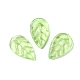 透明アクリルペンダント  葉  薄緑  18x11x3mm  穴：1.8mm  約1136個/500g&nbsp;SACR-A006-03-1