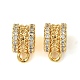 Brass Brass Micro Pave Cubic Zirconia Tube Bails&nbsp;KK-M277-09G-G-1
