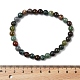 Natural Indian Agate Bead Stretch Bracelets&nbsp;BJEW-K212-A-010-3