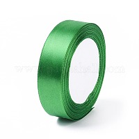 ヘアボウDIYパーティーデコレーション用1インチ（25mm）グリーンサテンリボン  25ヤード/ロール（22.86メートル/ロール）&nbsp;X-RC25mmY019