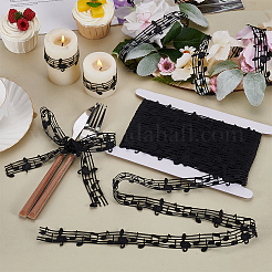 20 Yards Polyester Musical Note Lace Trim&nbsp;OCOR-FG0002-83E