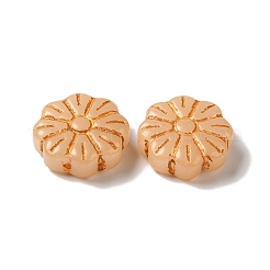 不透明なランプワークビーズ  花  砂茶色  15x6mm  穴：1mm  約45~55個/100g&nbsp;LAMP-P065-03B-02