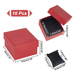 Square Paper Watch Storage Boxes&nbsp;CON-WH0087-30C