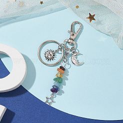 Tibetan Style Alloy Keychains&nbsp;KEYC-JKC00718-02