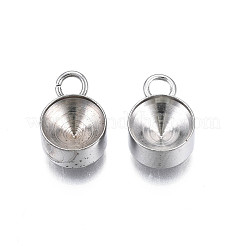 Non-Tarnish 201 Stainless Steel Pendant Rhinestone Settings&nbsp;X-STAS-S057-44E-P
