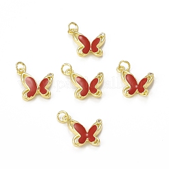 Brass Micro Pave Cubic Zirconia Pendants&nbsp;KK-E068-VB324-2