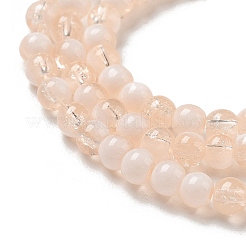 Crackle Glass Beads Strands&nbsp;GLAA-U001-4mm-05