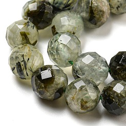 Natural Prehnite Beads Strands&nbsp;G-G457-8mm-03F-01