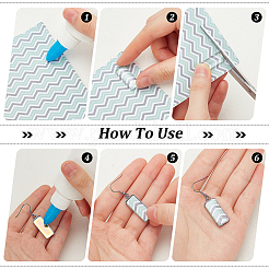 DIY ブランク長方形 304 ステンレススチール ダングルイヤリング製作キット  ミックスカラー  4~49.5x4~11x4~5mm  ピン：0.8mm&nbsp;DIY-PH0022-95
