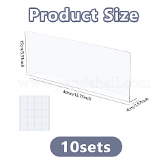 Rectangle Acrylic Baffles for Bed Sofa Under&nbsp;AJEW-WH0871-28