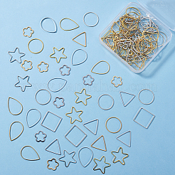 Brass/304 Stainless Steel Links Rings&nbsp;FIND-SC0001-09