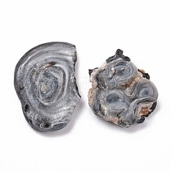 ラフ原石天然瑪瑙ペンダント  ナゲット  37.5~50x35~36x9~13.5mm  穴：2mm&nbsp;G-K324-01