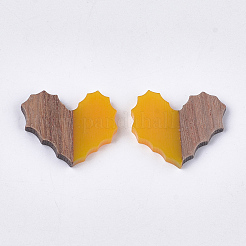 Resin & Walnut Wood Cabochons&nbsp;LS-RESI-S358-89F