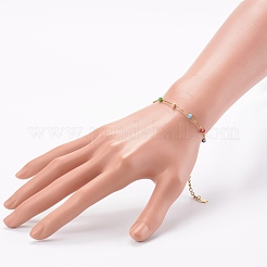 Stainless Steel Satellite Chain Bracelets&nbsp;BJEW-JB06093
