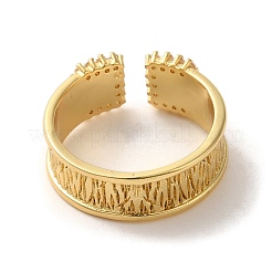 Brass Micro Pave Cubic Zirconia Adjustable Rings&nbsp;RJEW-K259-01D-G