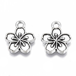 Tibetan Style Alloy Charm Settings for Enamel&nbsp;TIBEP-N011-027