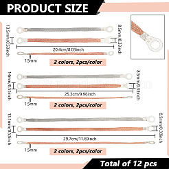 Flat Copper Braided Automotive Ground Strap with Lugs&nbsp;KK-BC0015-32B