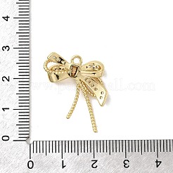 Brass Micro Pave Cubic Zirconia Pendants&nbsp;KK-A275-09G