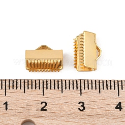 SHEGRACE Brass Ribbon Crimp Ends&nbsp;XGR0060G-59G
