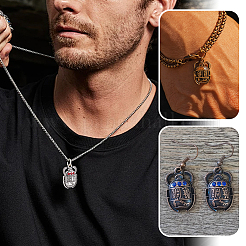 60Pcs 4 Colors Tibetan Style Alloy Pendant Rhinestone Settings&nbsp;FIND-PH0060-27