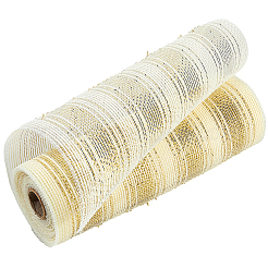 Polyester Decorative Mesh Ribbon for Christmas Trees&nbsp;SIL-WH20025-050D
