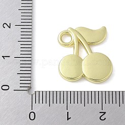 合金ペンダント  さくらんぼのチャーム  ライトゴールド  19x15.8x2.5mm  穴：2.5mm&nbsp;LS-PALLOY-D358-01G