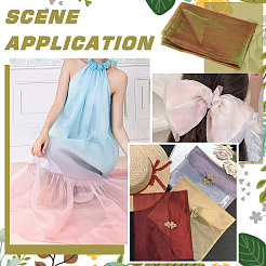 Polyester Organza Fabrics&nbsp;DIY-WH0622-114C
