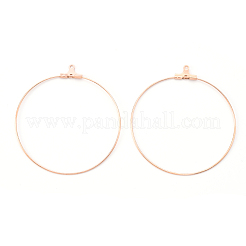 PVD Vacuum Plating 304 Stainless Steel Hoop Earrings&nbsp;STAS-T031-20-25mm-G-1