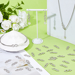 50Pcs Alloy Crystal Rhinestone Links/Connectors&nbsp;ALRI-FH0001-25P