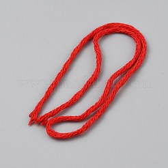 40m中空綿編み紐  ラウンド  ブラウン  2mm  約43.74ヤード（40m）/ロール&nbsp;OCOR-WH0100-43D
