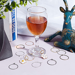 400Pcs 8 Colors Iron Hoop Earrings&nbsp;IFIN-FH0001-72A