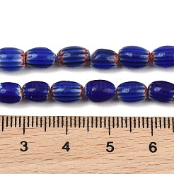 Handmade Millefiori Glass Oval Beads Strands&nbsp;LK-Z001-02A-02
