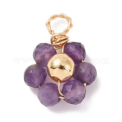 Natural Mixed Stone Beaded Pendants&nbsp;PALLOY-JF02103