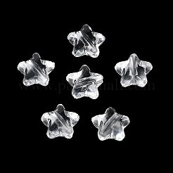 透明なアクリルビーズ  スター  透明  11x12x7mm  穴：2mm  約1245個/500g&nbsp;OACR-G016-18