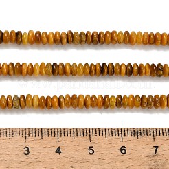 天然石タイガーアイビーズ連売り  ロンデル  4x1.5mm  穴：0.7mm  約155個/連  14.96''（38センチメートル）&nbsp;G-L635-A31-4x2mm-02