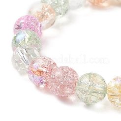 Bling Galss Round Beaded Stretch Bracelet&nbsp;BJEW-JB09242