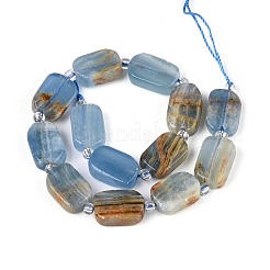 Natural Blue Calcite Beads Strands&nbsp;G-C098-A33-01