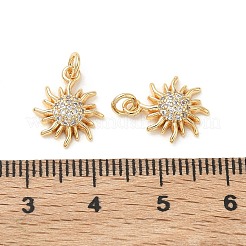 SHEGRACE Brass Micro Pave Cubic Zirconia Pendants&nbsp;XGRQ3D584-477G