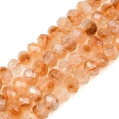 Heated Natural Citrine Beads Strands&nbsp;G-C259-A19-5x8mm