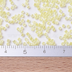 MIYUKIデリカビーズ  シリンダー  日本製シードビーズ  11/0  （db0232)ライトレモンアイスセイロン  1.3x1.6mm  穴：0.8mm  約2000PCS /ボトル  10 G /ボトル&nbsp;SEED-JP0008-DB0232